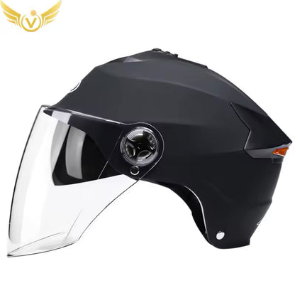 Casco led luz trasera