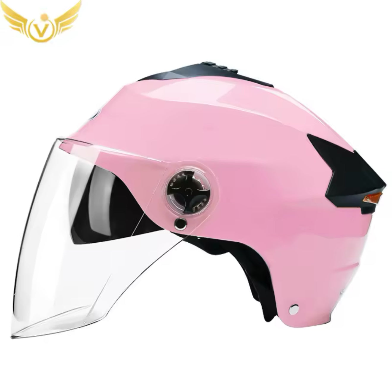 Casco led luz trasera